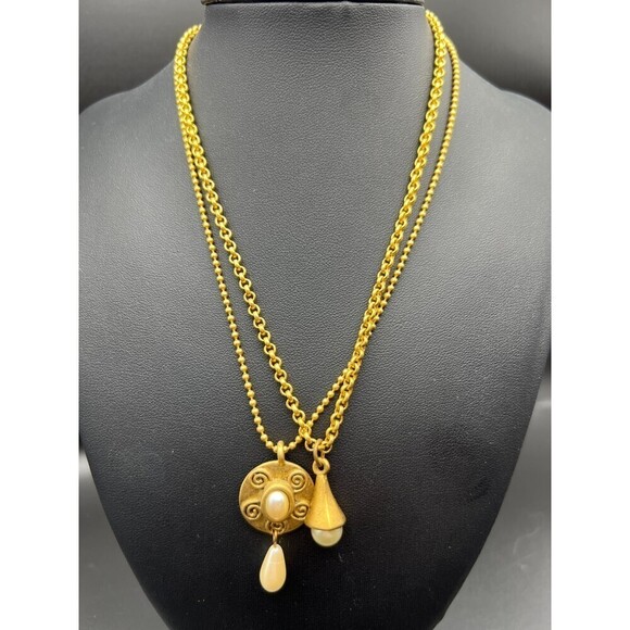 Pair of Express Faux Pearl Necklaces - Picture 2 of 5